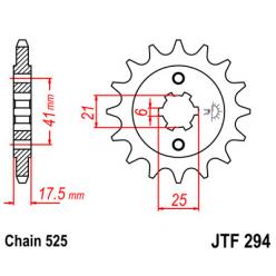 Звездочка передняя JT Sprockets (шаг 525 ) JT JTF294